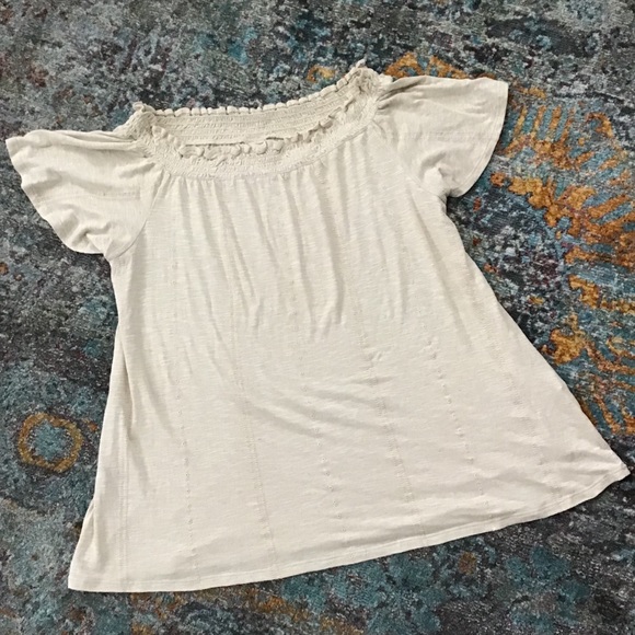 Chico's Tops - Chico’s stone colored shirt